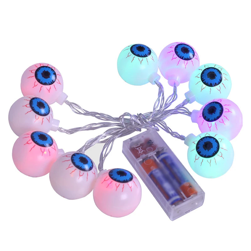 20pcs LED Creepy Halloween Eye Balls String Lattern Lights Eyeball