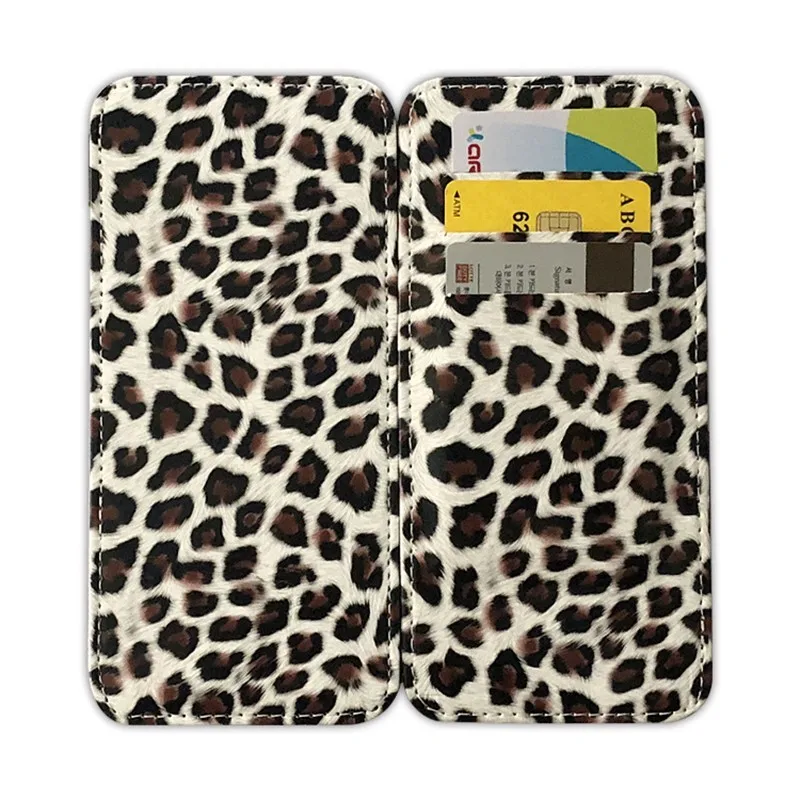 2018 Прохладный Leopard из искусственной кожи Для женщин Мода кошелек женский