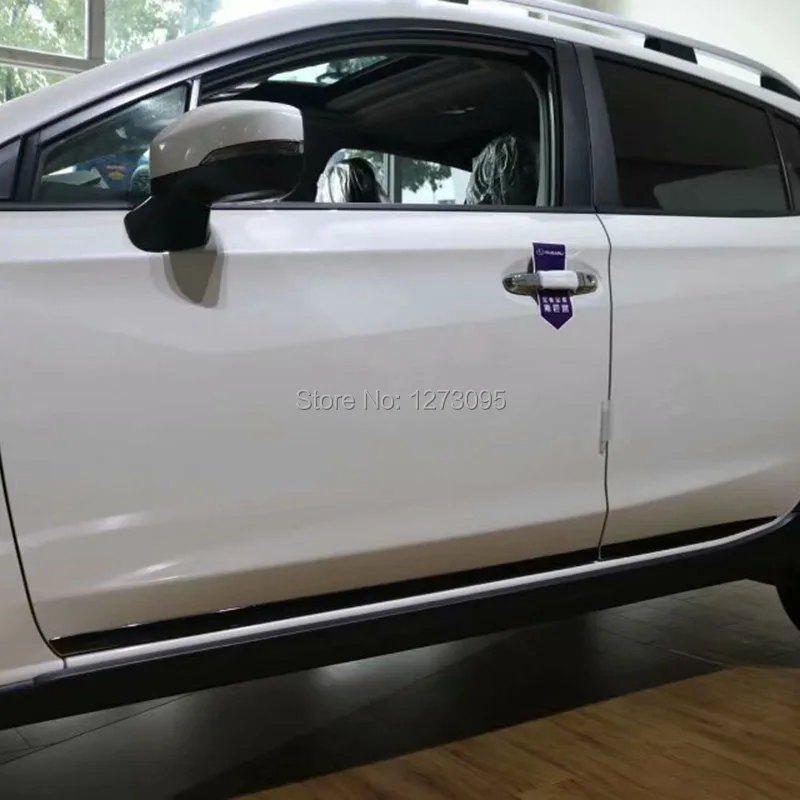 Для Subaru XV 2018 2019 хромированные накладки на боковые двери из АБС-пластика защитные