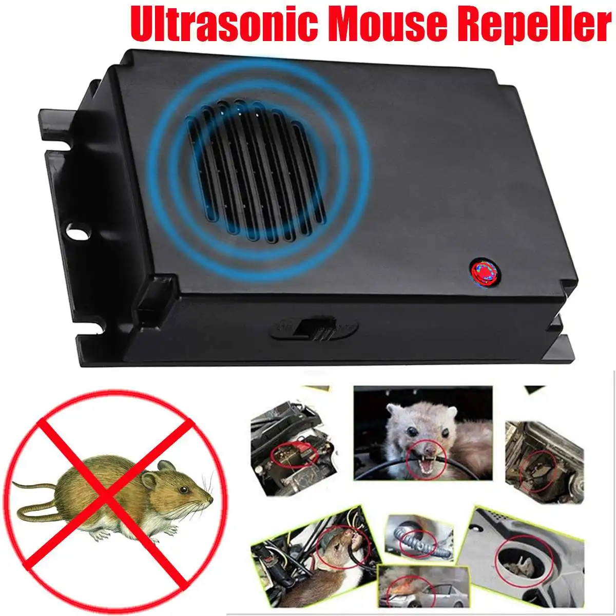 

12.5 KHz Ultrasonic Electronic Pest Control Rodent Rat Mouse Repeller Mice Mouse Repellent Anti Mosquito Mouse Repeller Rodent