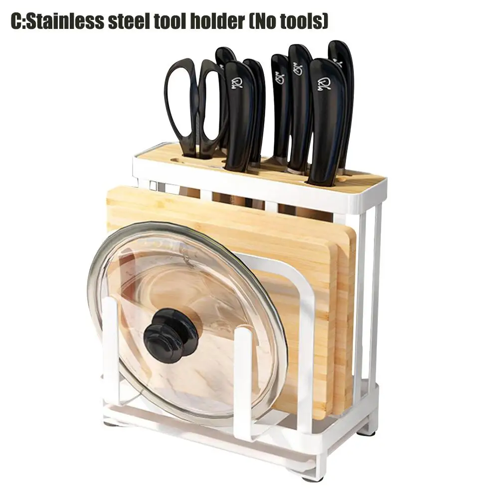 

Kitchen Chopper Storage Stand Multifunctional Kitchenware Holder Cutting Board Tool Storage Shelf