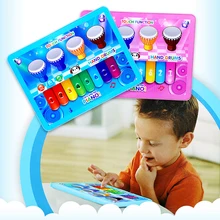 Новое поступление, детский музыкальный планшет с сенсорным экраном, пианино, барабан, обучающая игрушка для детей, подарок на день рождения