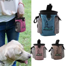 Портативный хлопковый льняной питательный карман для собак с регулируемым поясом для занятий спортом на открытом воздухе