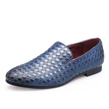 

Men Shoes Luxury Brand Braid Leather Casual Driving Oxfords Shoes Male Loafers Moccasins Shoes Men Flats Dress Footwear