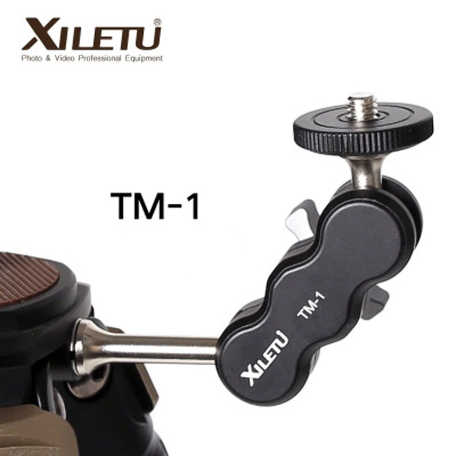 

XILETU TM-1 Magic Arm with 1/4 inch Universal Screw Support for Tripod cellphone Flash Light Microphone photography Accessories