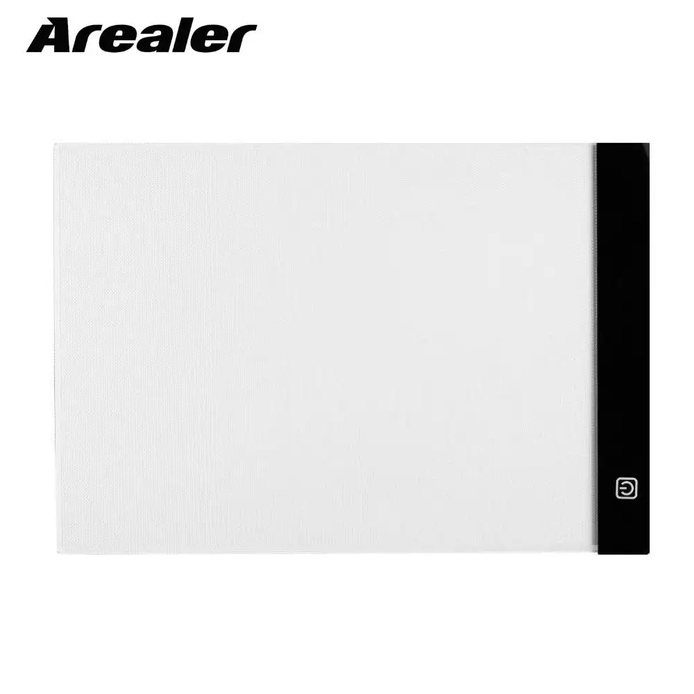 

LED Light Drawing Digital Graphic Tablet USB Pad A4 Copy Board Adjustable Brightness Copying Sketch Tracing Display White