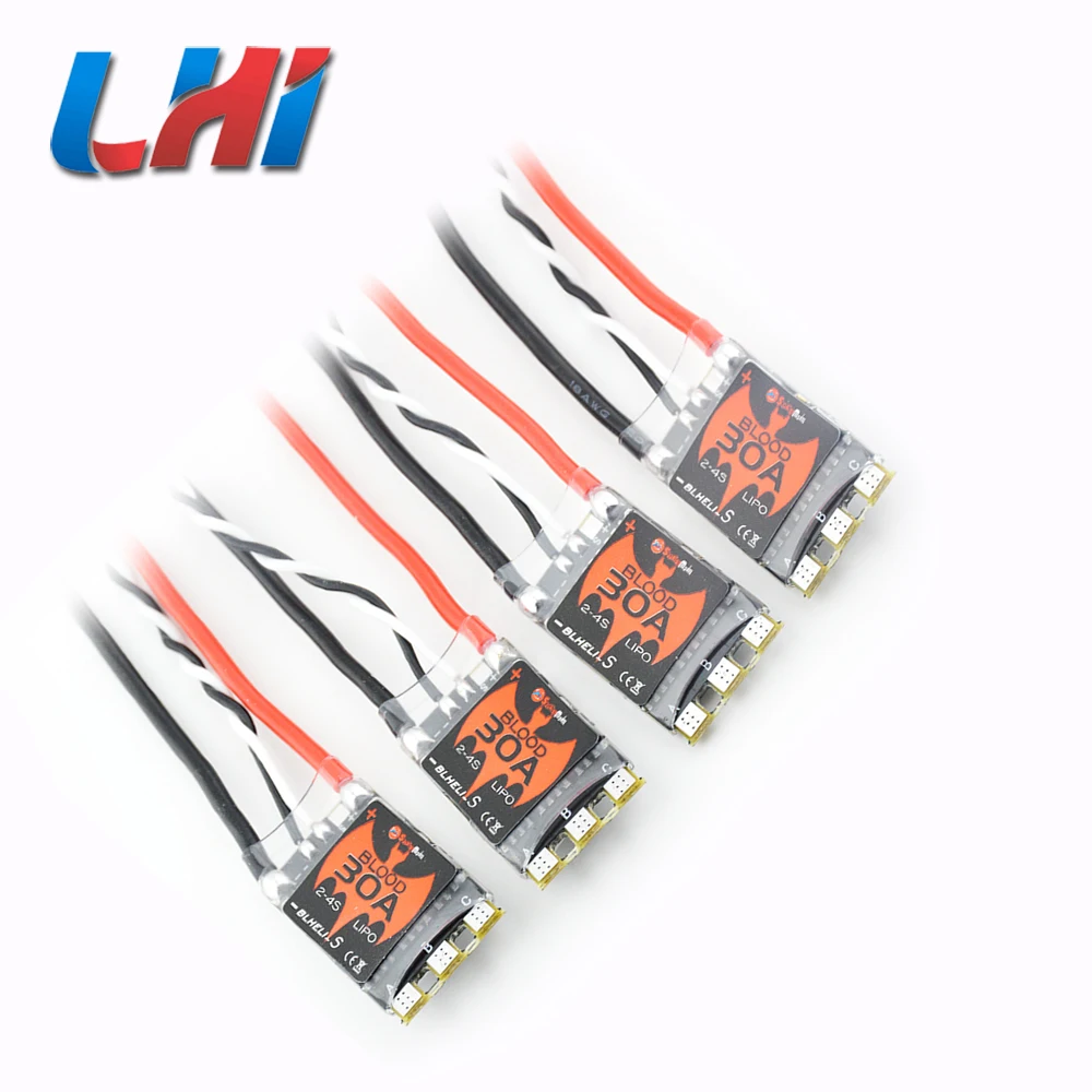 LHI 4 шт./20A 30A Blheli_S OPTO 2 4S бесщеточный ESC поддержка Oneshot42 Multishot 16 5 Dshot600 особенно хорошо