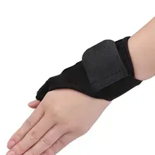 1 шт. эластичный браслет для большого пальца пружинная сталь обертывание рук ладонь запястья скобка поддержка левой руки корректор бандаж