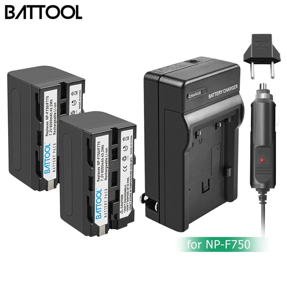 Bonacell 6000 мАч NP F770 F750 np f750 NPF770 750 аккумуляторы + зарядное устройство для Sony F550 F960 F970