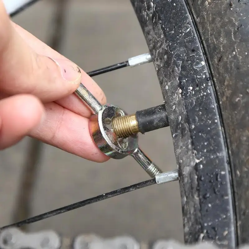 

Bicycle Inner Tube Spanner Cycling Bike Tire Repair Tools Valve Core Wrench Gold Inner Tube Iron Spanner Cycling Accessories