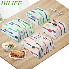 HILIFE многоразовые анти мухи комары контейнеры пищевые Утепленная одежда крышка из алюминиевой фольги еды крышка сетки таблицы Кухня Пособия по кулинарии инструменты