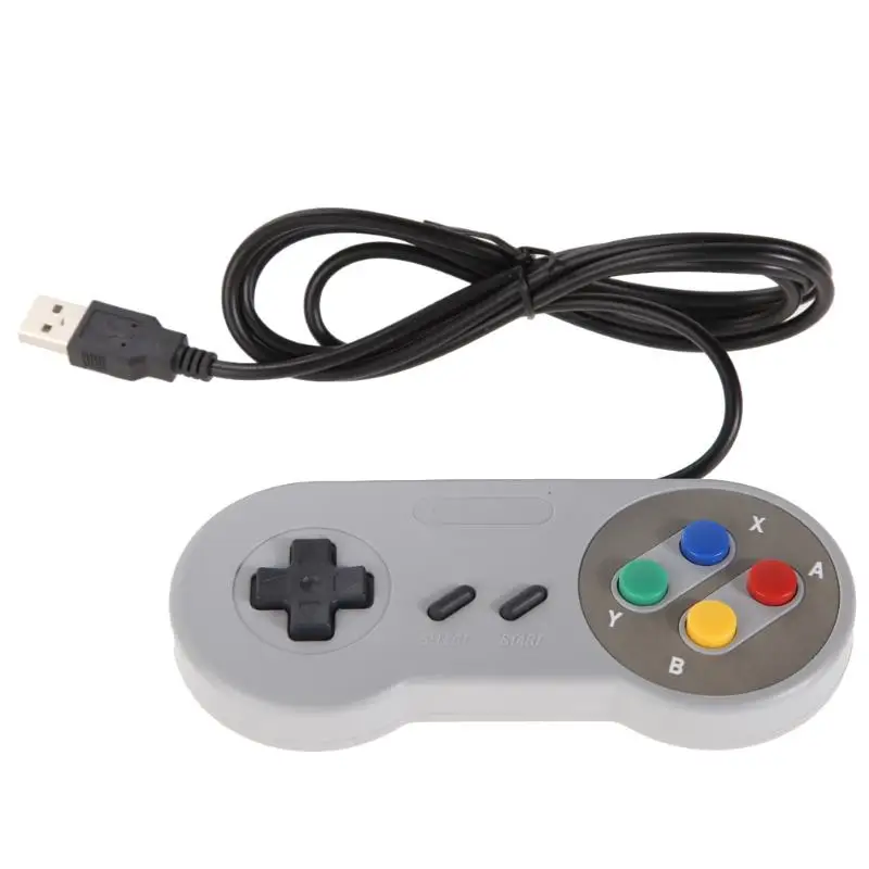 2x Super Nintendo SNES джойстики USB Classic Famicom Controller для ПК MAC Qperating Systems игры аксессуары