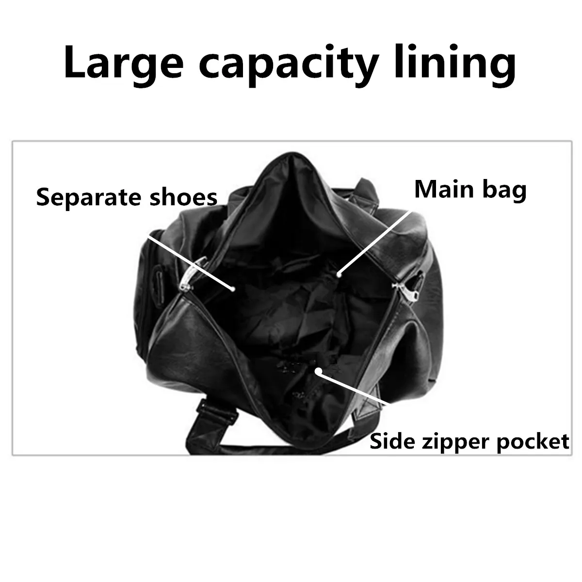 Спортивная сумка из искусственной кожи, женская сумка для спортивной обуви для женщин, спортивная сумка для фитнеса, йоги, сумка через плечо, дорожные сумки, багаж, маленький большой размер