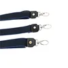 2.5cm Width Patched Color Solid Creative 3 Hooks Buckle Easy Use Suspender Strap Braces Black Leather Cowhide ► Photo 3/5