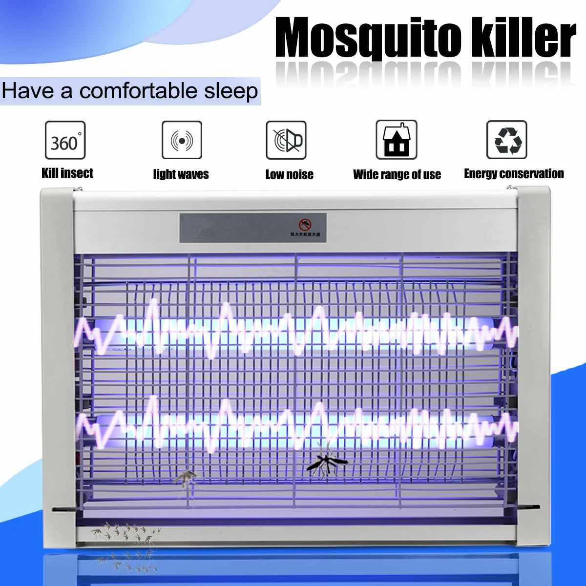 

220V LED Mosquito Killer Traps Lamp Night Light Electric Shock Insect Bug Zapper Trap Anti Fly Repeller Indoor Pest Traps Lights