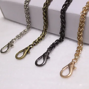 

1PC 40 60 100 120cm Handbag Metal Chains Purse Chain With Buckles Shoulder Bags Straps Handbag Handles Bag Parts & Accessories