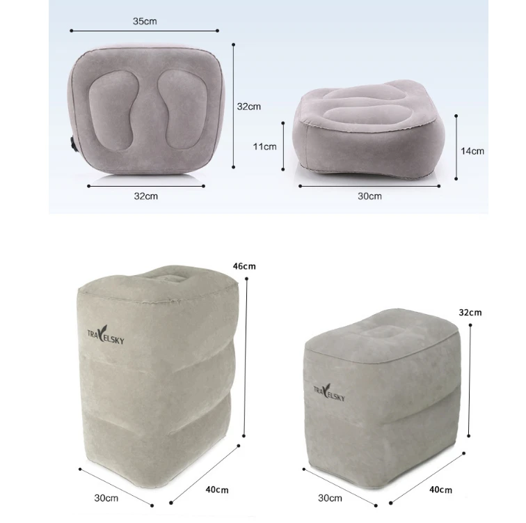 Автомобильная Складная подставка для ног с большим клапаном, надувная подушка для путешествий, для самолета, для детей, для сна, стекаются, отдых, путешествия, подножки, Новинка
