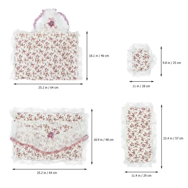 5 шт./компл. романтический элегантный защитный креативный практичный цветочный узор компьютер пылезащитный чехол для офиса дома