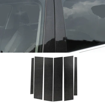 

For Mercedes Benz GLC Class 2015 2016 2017 2018 Carbon Fiber Car Styling Window B-pillar Molding Cover Trim