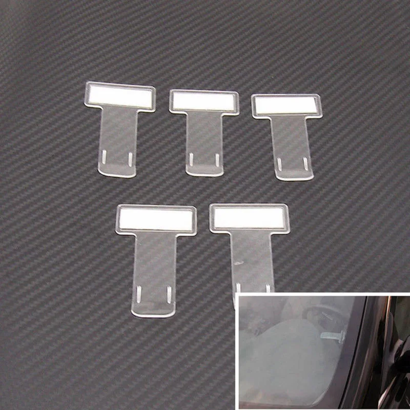 

5xCar Vehicle Universal Parking Ticket Permit Holder Clip Sticker 7.4*3.95*0.1cm