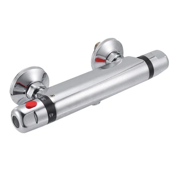 

Bathroom Bath Shower Faucets Water Control Valve Wall Mounted Ceramic Thermostatic Valve Mixer Faucet Tap