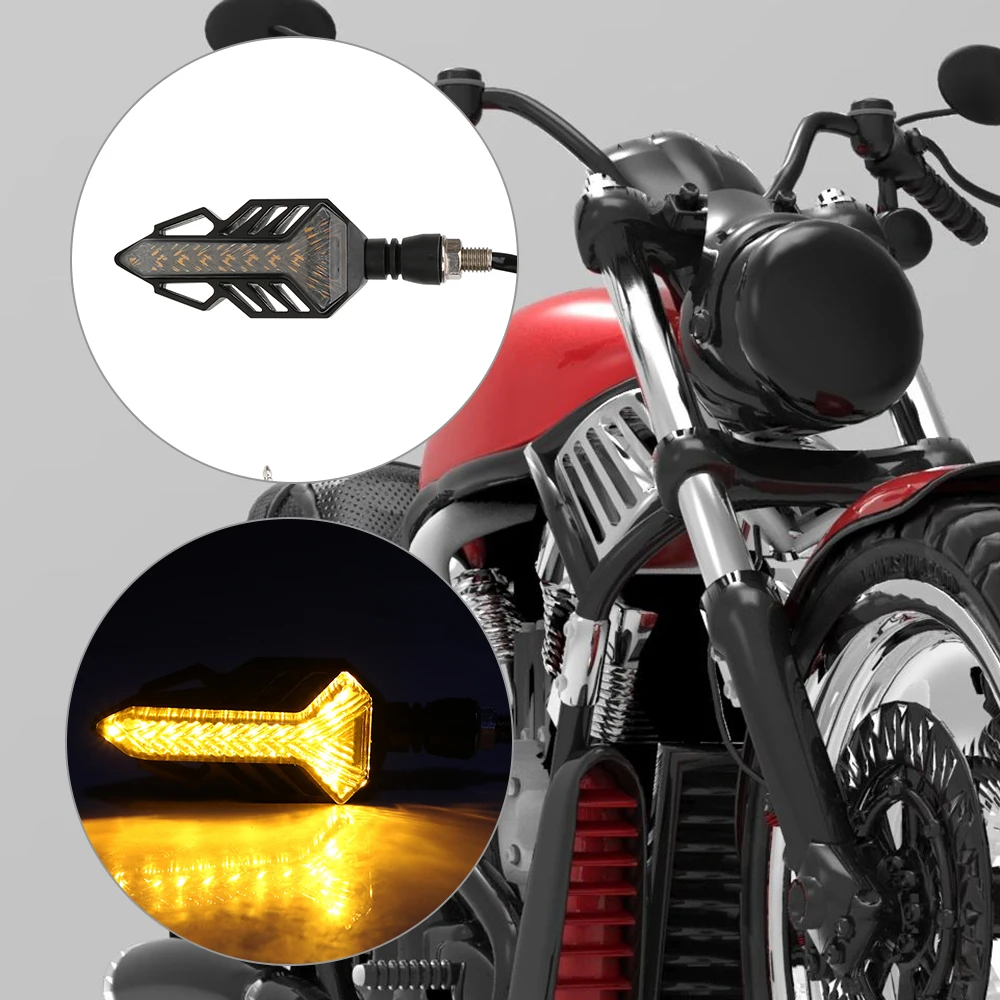 Motorcycle LED Turn Signal Lamp Motorbike Lighting Indicator Lamp