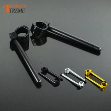 Cafe Racer руль мотоцикла, настраиваемый, CNC 31, 35, 36, 37, Размеры 39-40 41 43 45, 46, 47 48 50 51 52 53 54 55 мм Клип на вилка рукоятка