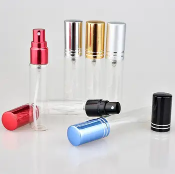 

300pcs/Lot fashion 10 ML Portable Colorful Glass Perfume Bottle With Atomizer, Empty Cosmetic Containers