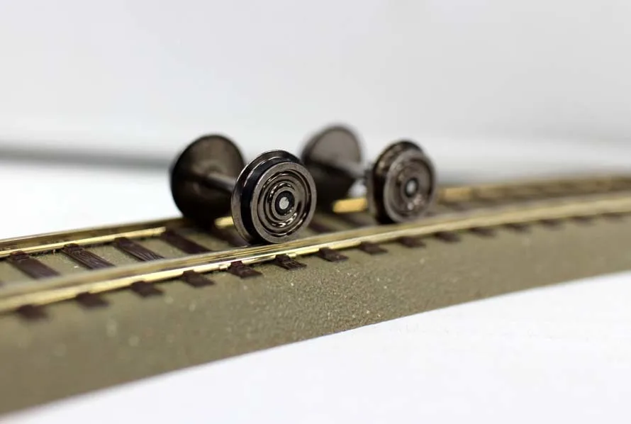 

1/87 HO Train Scale Model Wheel Modification Railway Model Universal Accessories 2pcs DIY Kit Hobby Tool