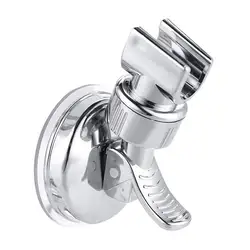 1Pc Wall Mount Adjustable Shower Head Holder Base Powerful Suction Cup Shower Nozzle Fixing Wall Bracket Bathroom Accessories