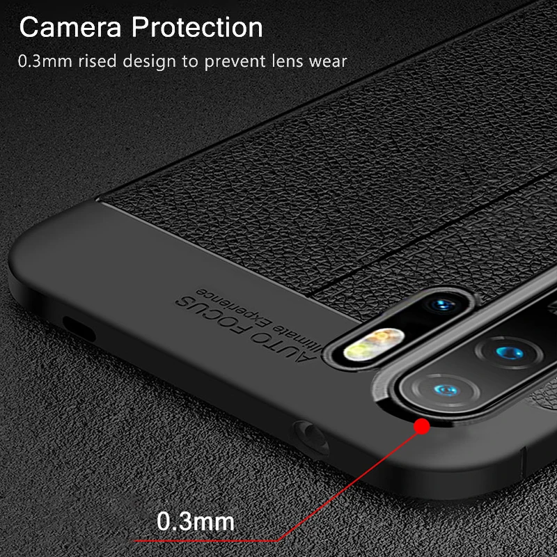 Soft Case For Huawei P30 Pro Case Leather Silicone Cover Armor Bumper Soft TPU Phone Cover For Huawei P30 Pro P30 P 30 Case Slim