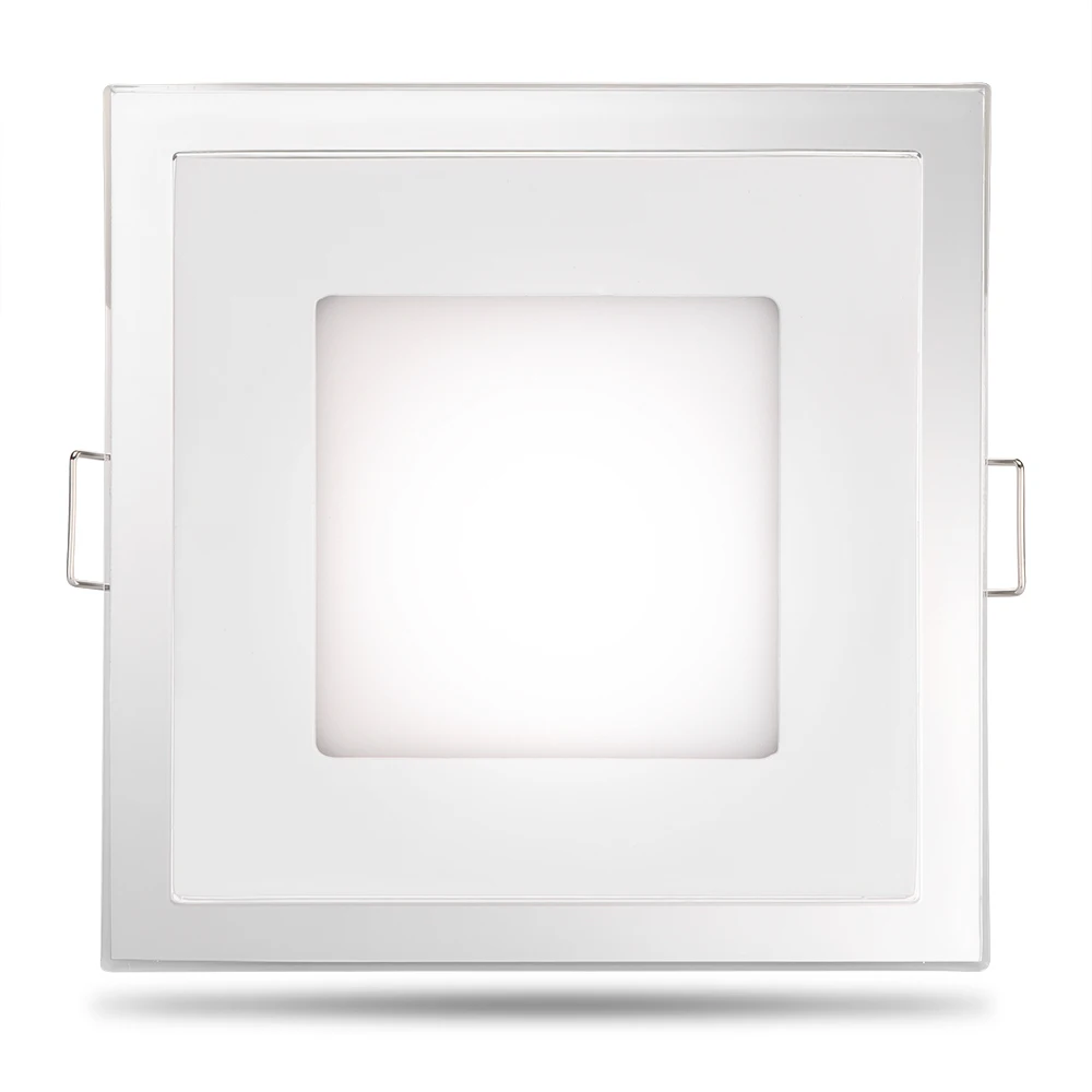 Светодиодный светильник 15 Вт Встроенный Ультра-тонкий небольшой квадратный акриловая Потолочная люстра настенный светильник теплый белый
