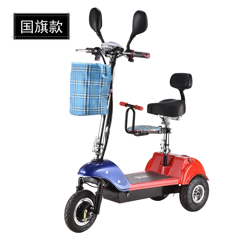 Sale Feeling Mini Electric Power Tricycle Tricycle Electric Power Skate Vehicle Aged Electric Vehicle 3 Round Step By Step Vehicle 3