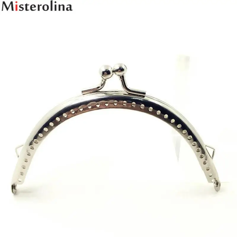 

Misterolina Metal Purse Frame Handle Kiss Clasp Lock for Bag Sewing Craft Tailor Accessories Metal Purse Frame Bag Accessory