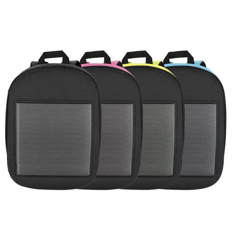 WiFi светодиодный динамический дисплей портативный водонепроницаемый рекламный рюкзак для ноутбука планшета