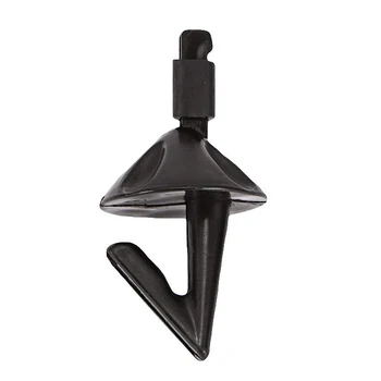 

SEWS-20pcs Black Fishing Bait Shields Impact Shield Bait Sea Fishing Rig Hooks Bait Holders Clip Fishing Accessory