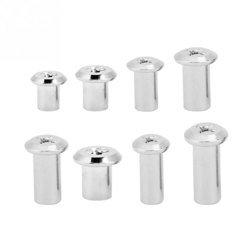 

M6 M8 Iron Plated Nickel PH Flat Nuts Round He-ad Sleeve Furniture Wholesale