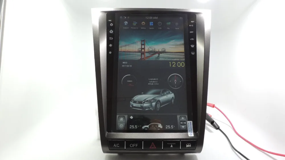 Best "YOKOTRON" 11.8" Telsa Touch Android 6.0 Car Radio Player for Lexus GS300 GS460  2004-2011+GPS+Free Rear Camera+Free ship Russia 4