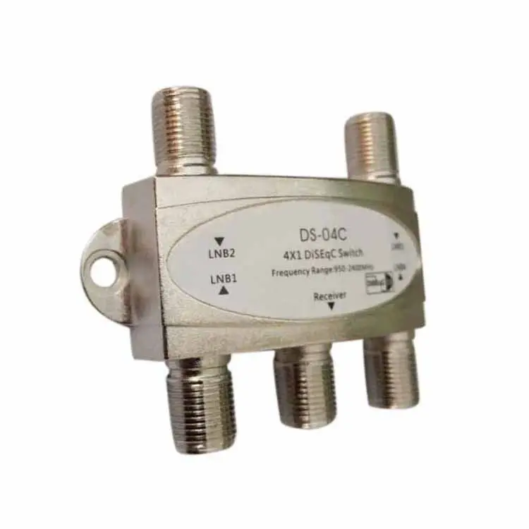

DISEQC SWITCH - SWITCH 4 X 1 HIGH PERFORMANCE FOR UP TO 4 ANTENNAS. SAT