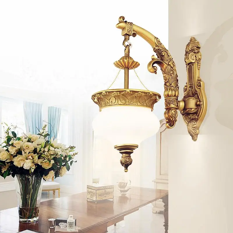 

Mediterranean club tropical led wall lamps villa vintage bedroom garden pastoral aisle wall lighting bar living room wall lamp