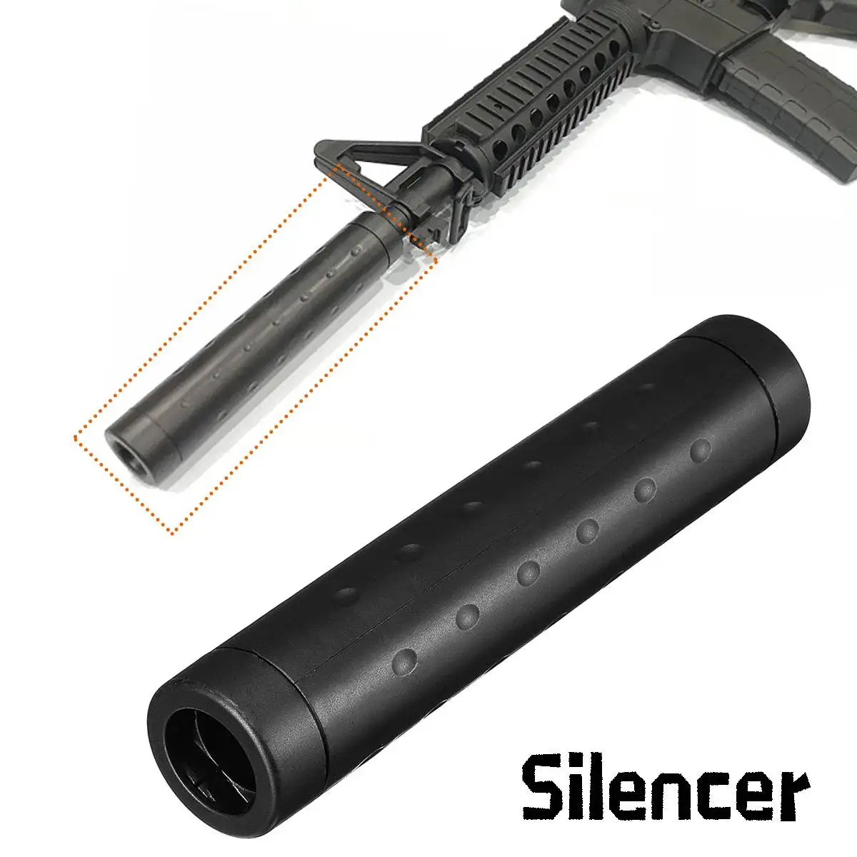 

Silencer Muffler for JinMing Gen8 M4a1 Gel Ball Replacement Outdoor ABS Toy Gu n Accessories Silencer