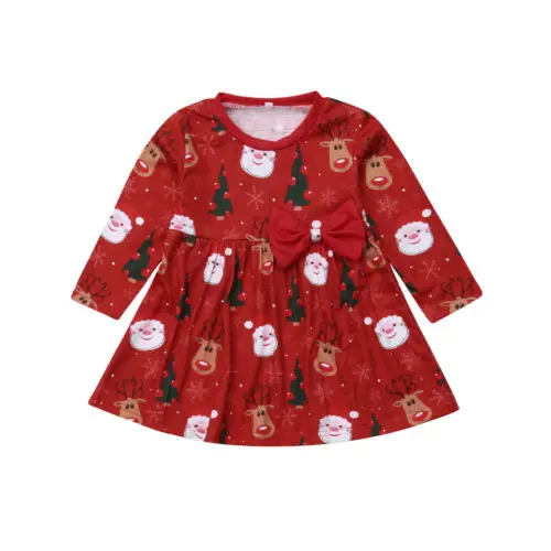 

Xmas Kids Baby Boys Girls Dress Princess Party Pageant Tutu Christmas Dresses for Christmas