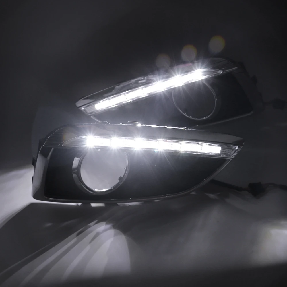 3 цвета СВЕТОДИОДНЫЙ DRL Дневной светильник для Hyundai Tucson 2010 2011 2012 2013 дневные ходовые