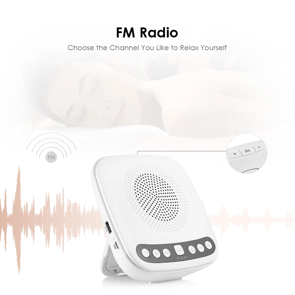 

Inlife S9 Portable Sleep Sound Therapy Machine With Six Voice Types For People Of All Ages With Timer Function Powerful aid