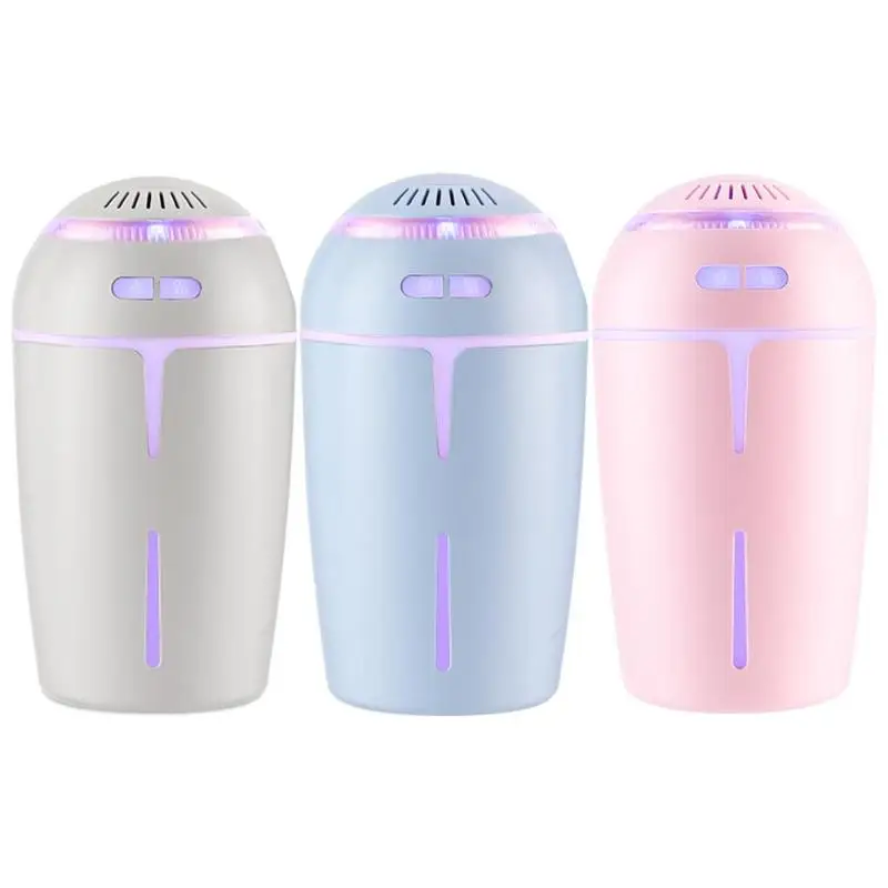 

USB Air Humidifier LED Light Ultrasonic Humidifier Aromatherpy Diffuser Mist Maker Mini Car Aroma Diffuser Air Purifier 300ml