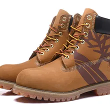 TIMBERLAND/оригинальные мужские уличные ботильоны премиум-класса с рисунком дерева; мужская повседневная обувь из натуральной кожи; Цвет пшеничный, желтый; размеры 40-45
