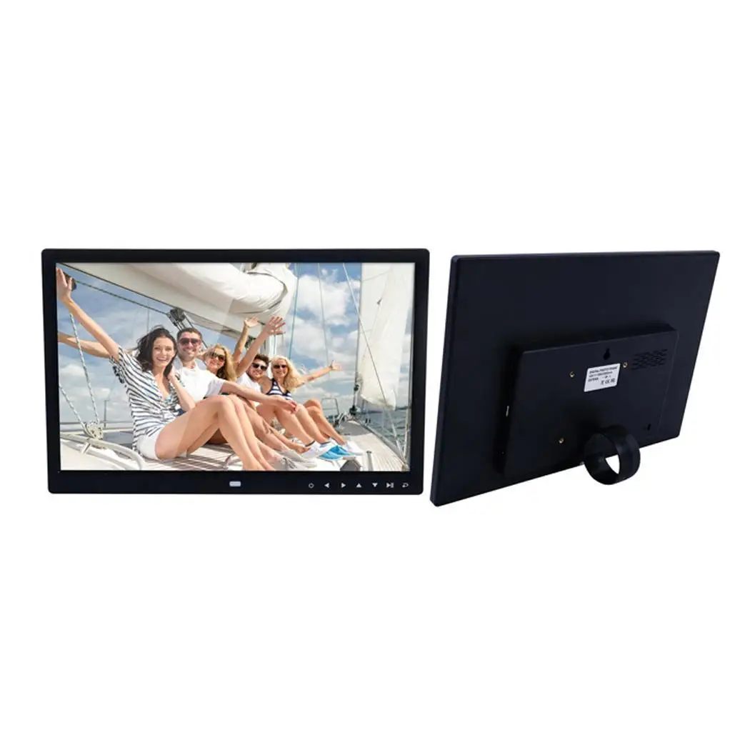 

Ultra-thin Digital Photo Frame Widescreen LED AC 100-240V 50/60Hz HD TXT Display Multimedia Player 8 2W x 2