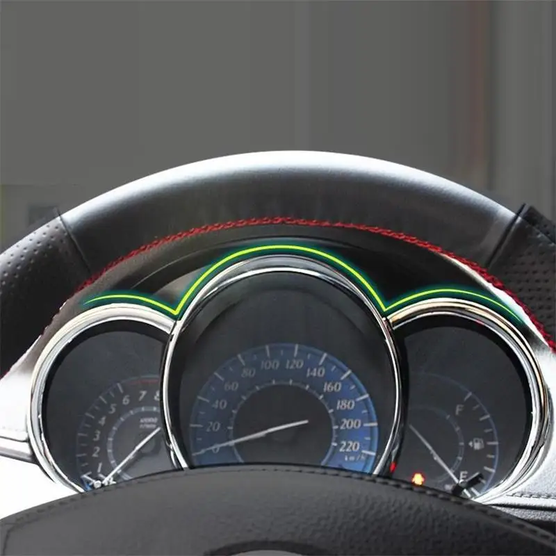 

Modified Decorative Door Handle Interior Fashion Accessories Car Styling Decoration Sticker Strip 14 15 16 17 FOR Toyota Yaris