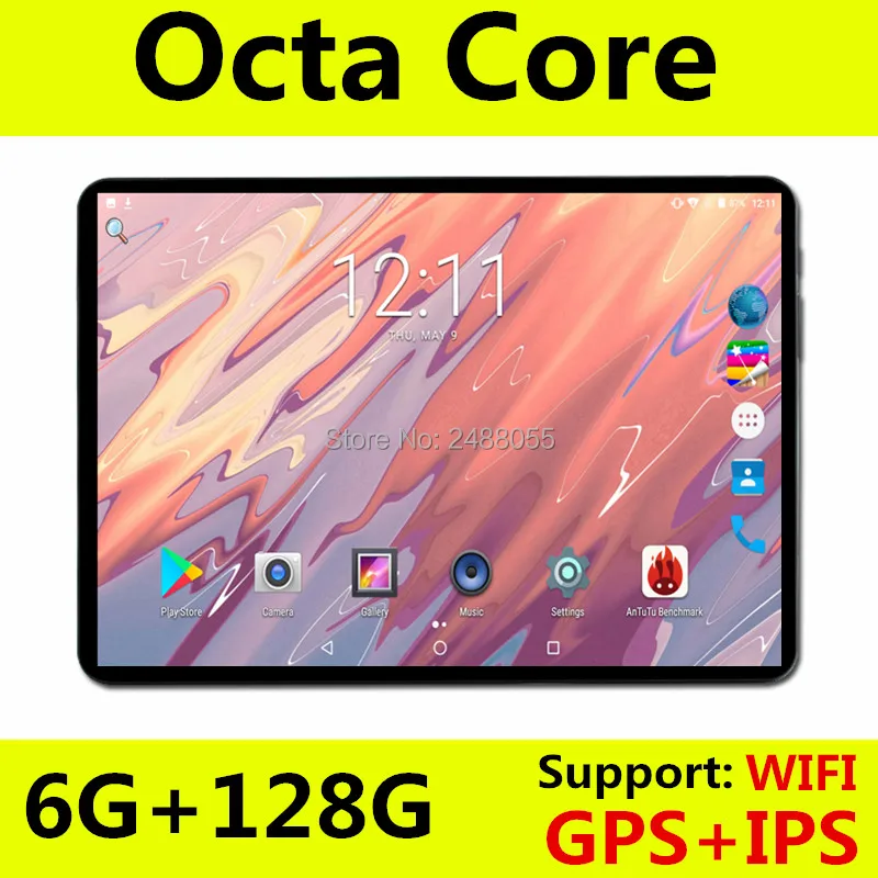 Новое поступление 10 дюймовый Восьмиядерный планшетный ПК Android 8 0 OS 1280x800 IPS экран 6