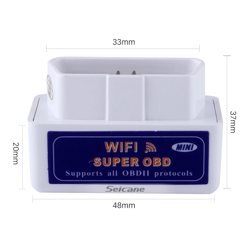 Автомобильный диагностический сканер Seicane Wi Fi OBD2 /OBDII для Android/IOS/ПК стерео GPS